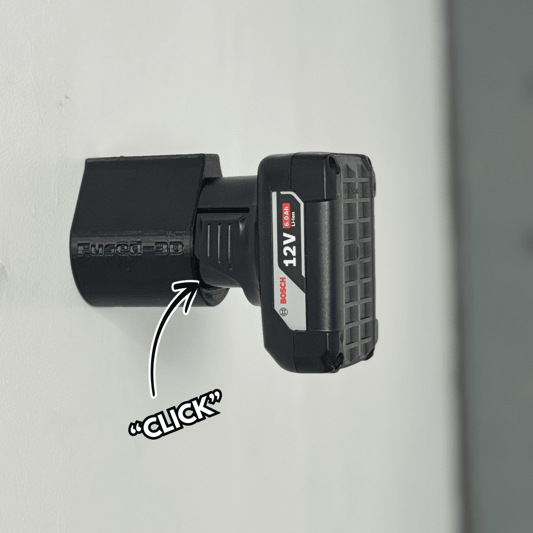Bosch 12V Akkuhalter - Akkudock Bosch 12V Wandhalterung