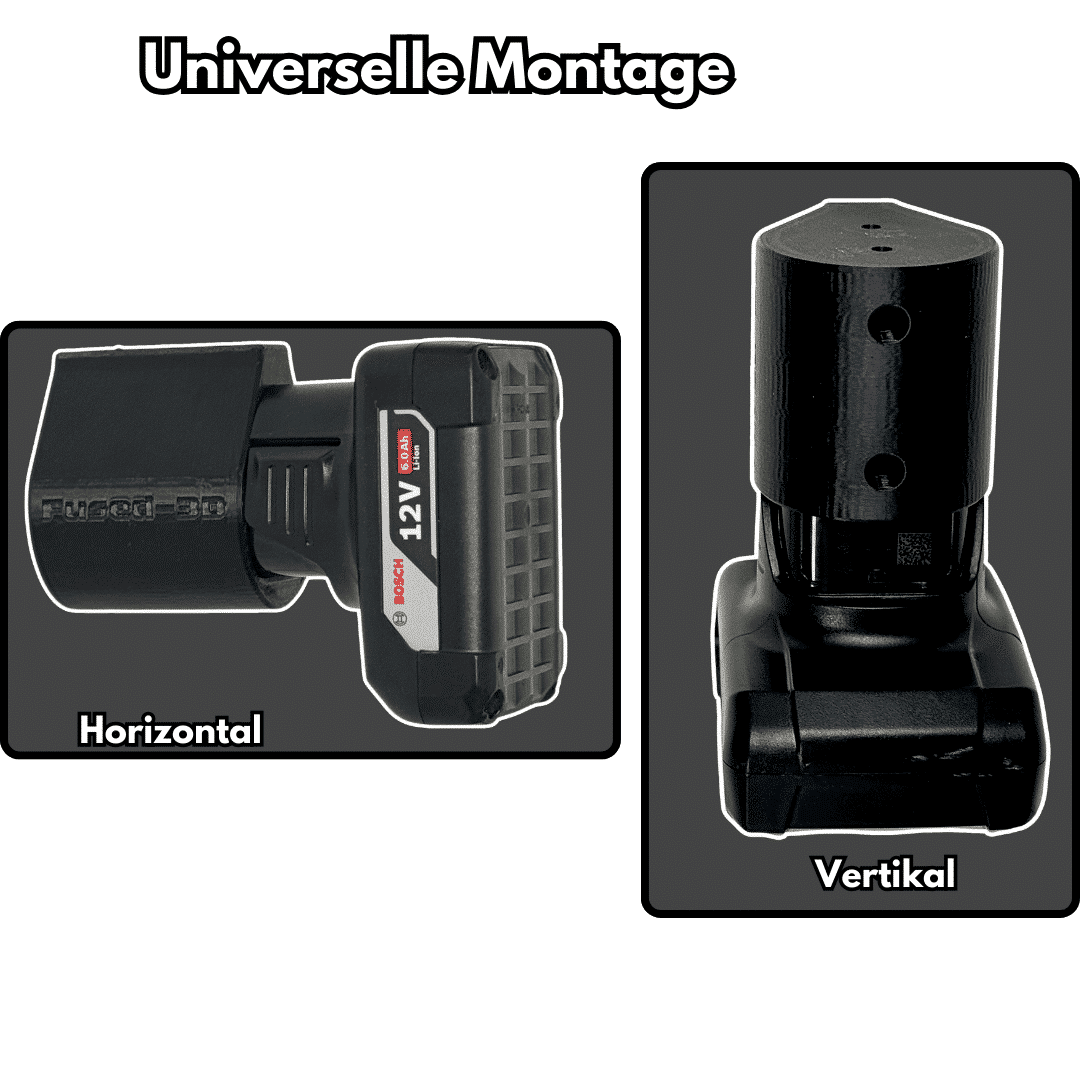 Bosch 12V Akkuhalter - Akkudock Bosch 12V Wandhalterung