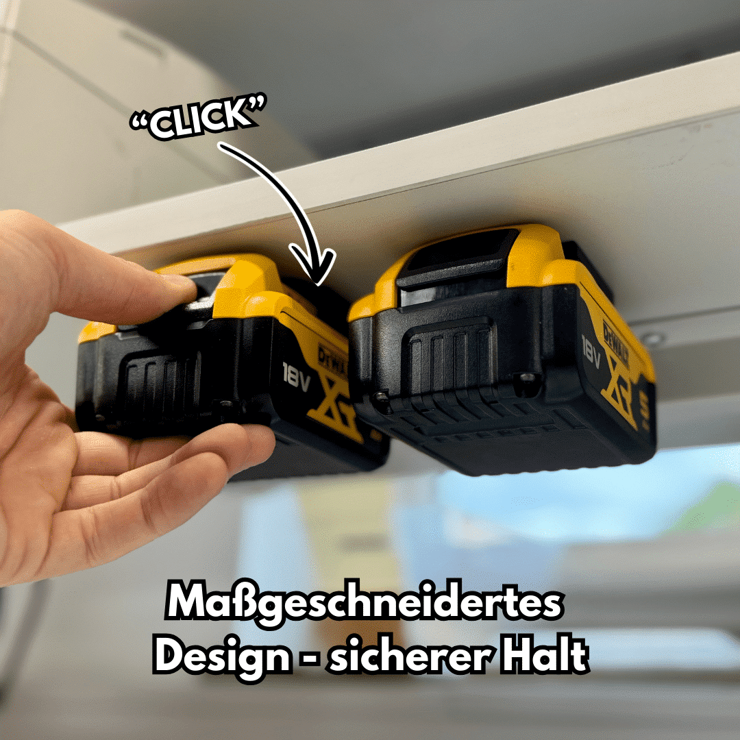 Support mural pour support de batterie DeWalt 18V - station d'accueil pour batterie XR