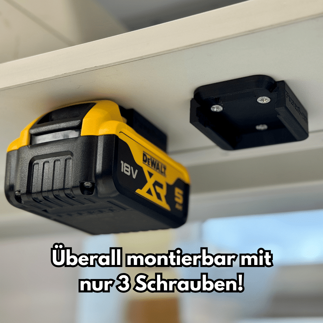 Support mural pour support de batterie DeWalt 18V - station d'accueil pour batterie XR