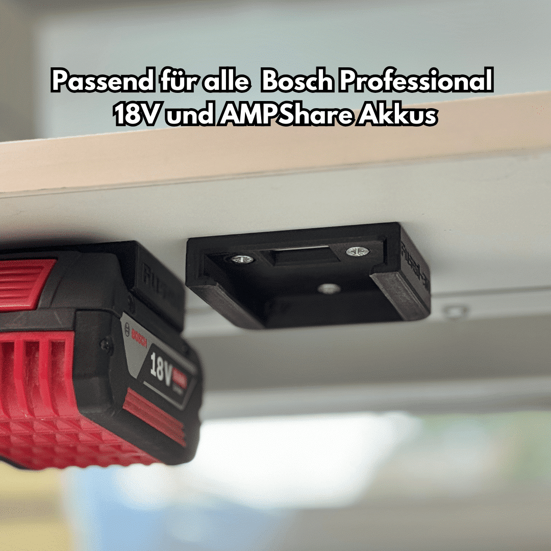 Bosch 18V Akkuhalter – AkkuDock Wandhalterung AMPShare