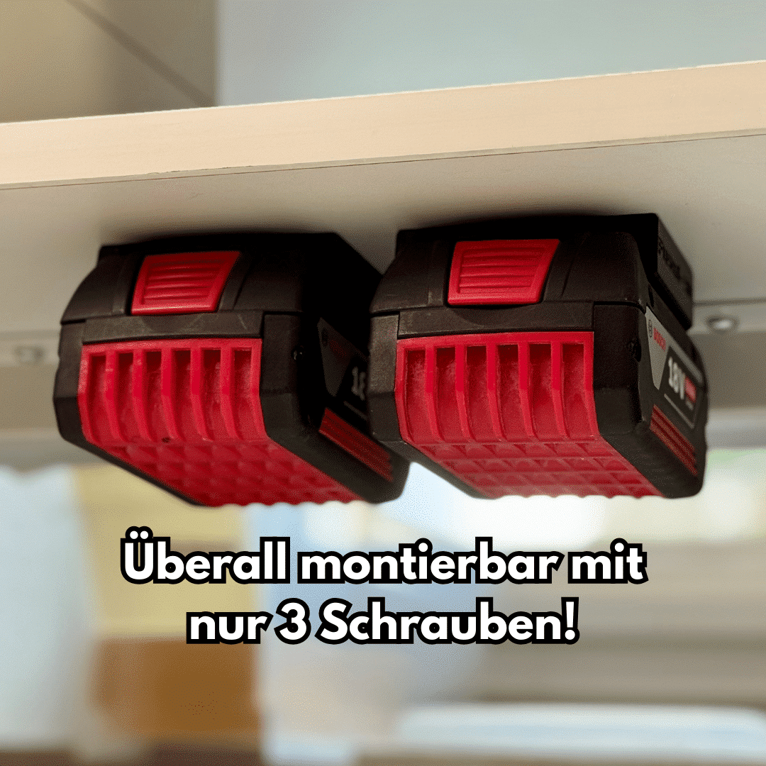 Bosch 18V Akkuhalter – AkkuDock Wandhalterung AMPShare