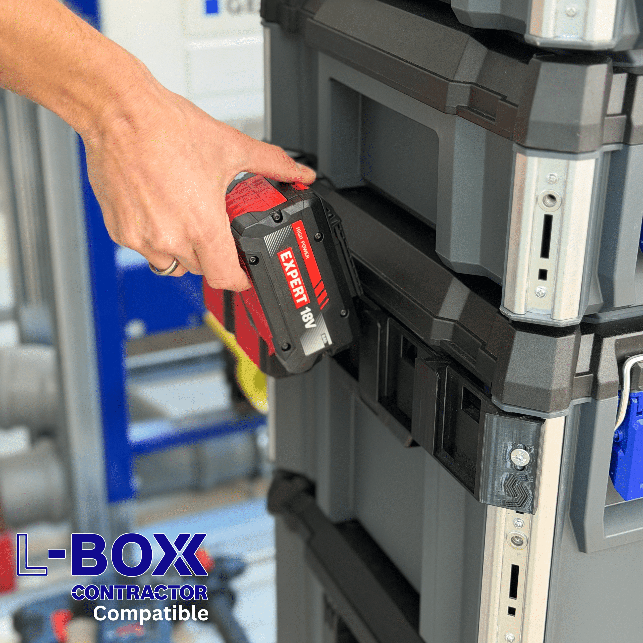 AMPShare Akkurack für L-Boxx Contractor