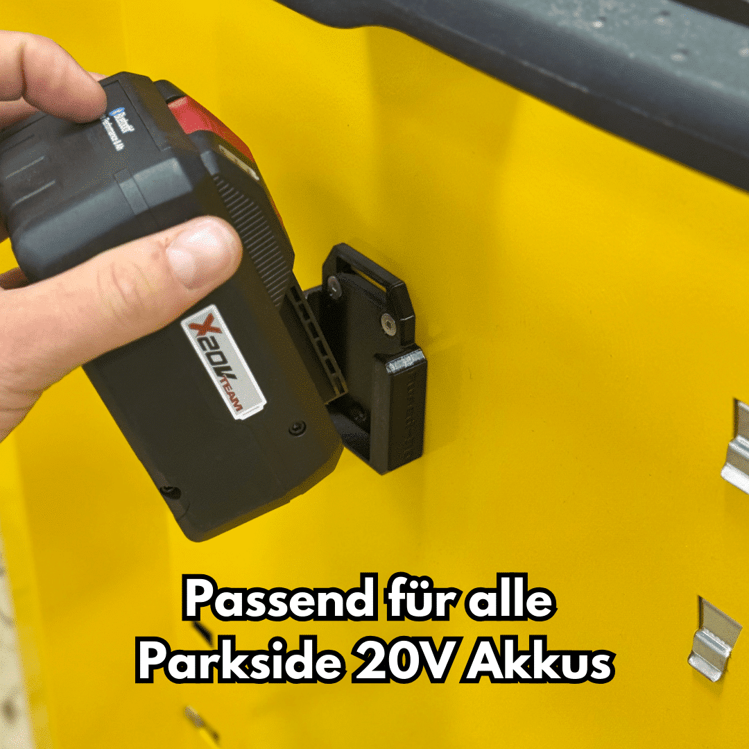Parkside 20V Akkuhalter - Akkudock X20V Wandhalterung