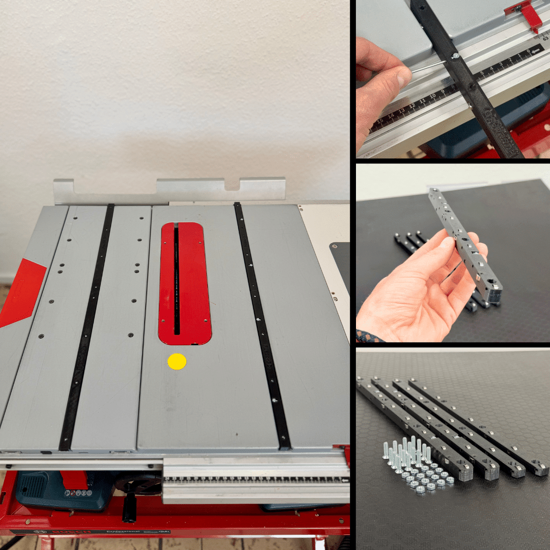 Rollschienen Set für GTS 10XC Schiebeschlitten/ Cross Cut Sled