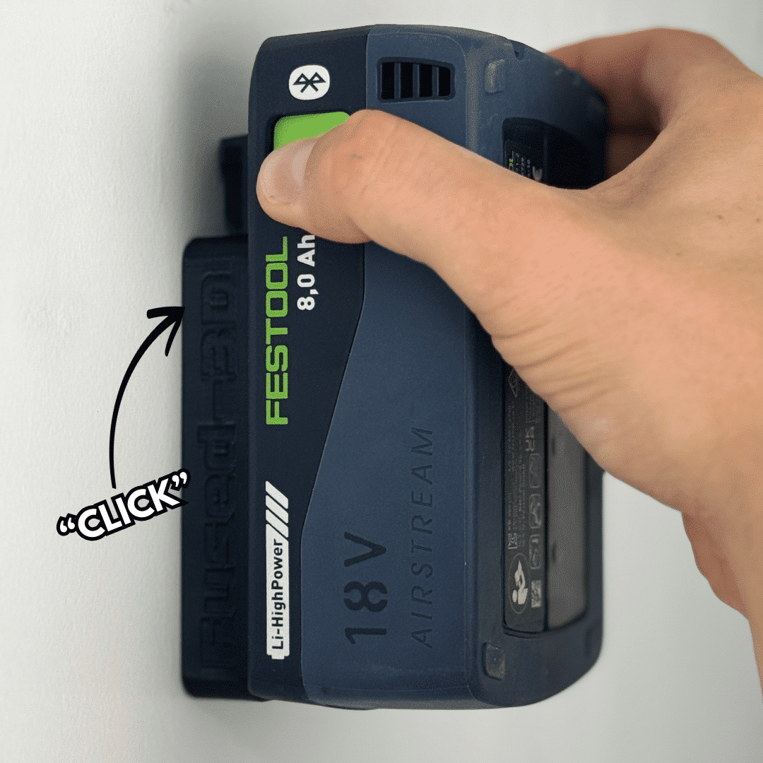Festool 18V Akkuhalter Wandhalterung - Akkudock Festool 18V