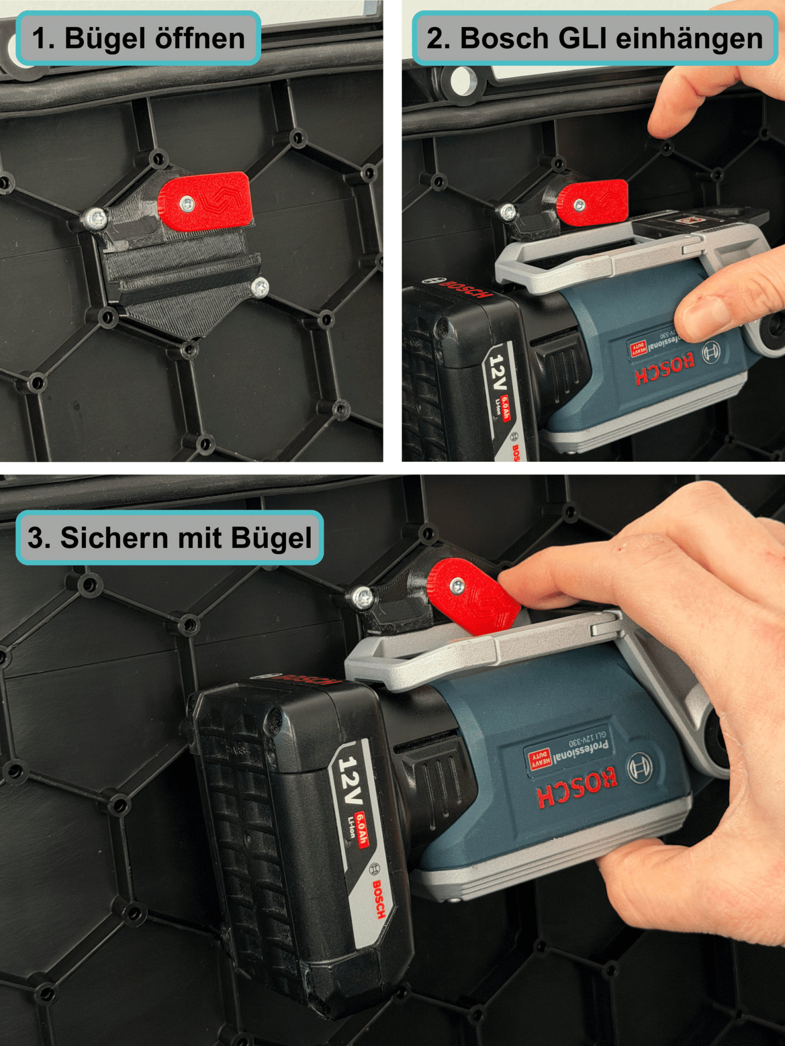 Bosch GLI 12v Halterung für L-Boxx