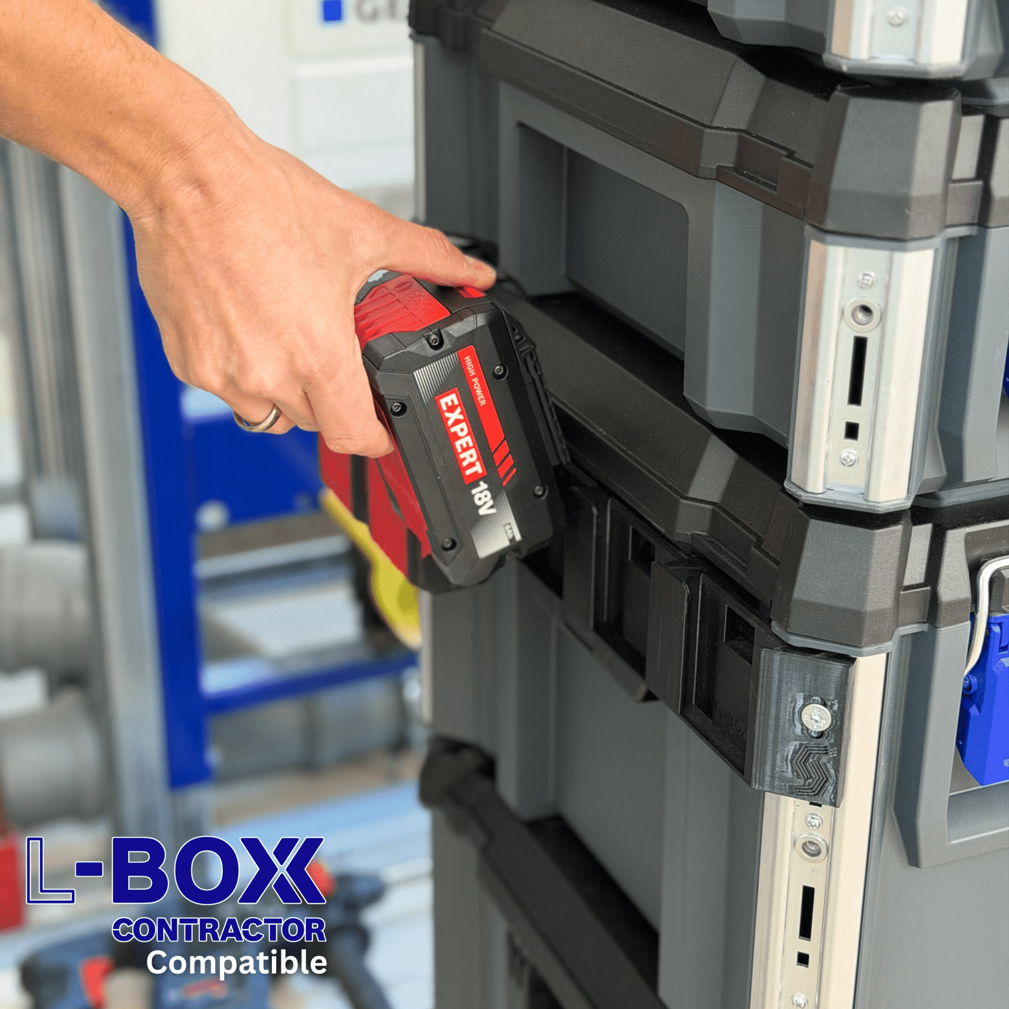 AMPShare Akkurack für L-Boxx Contractor