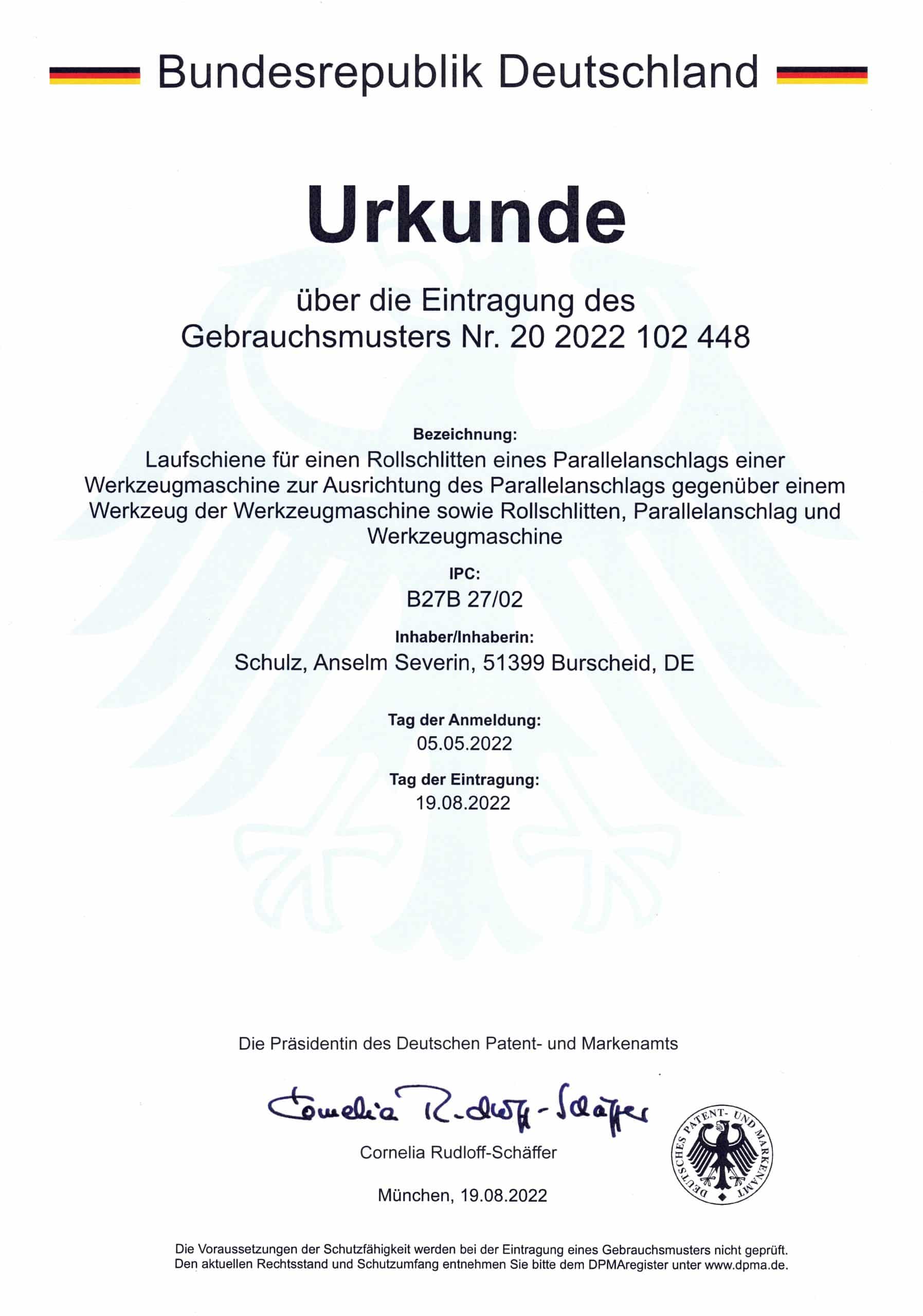 Mitläufer für den GTS 10XC Parallelanschlag